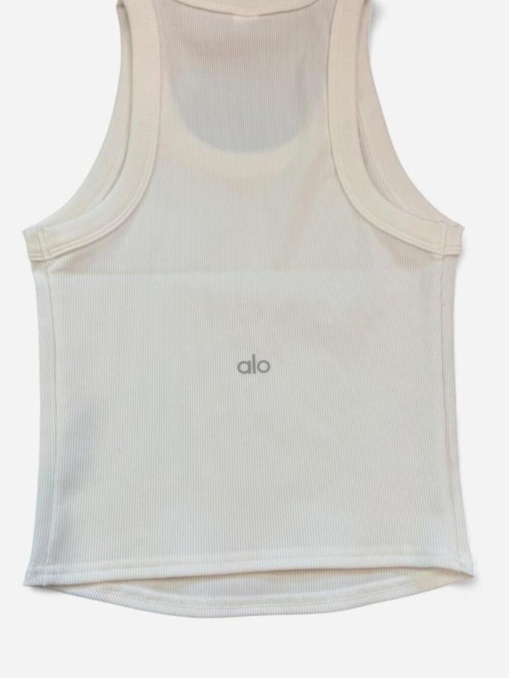 white ribbed tank top - Picture 2 of 8